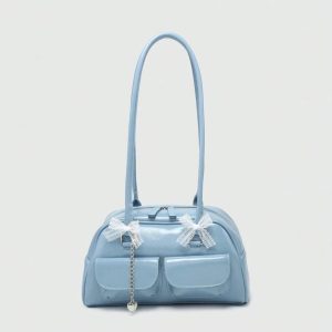 Cute Bow Heart Shoulder Bag | کیف شانه‌ای فانتزی با پاپیون و قلب