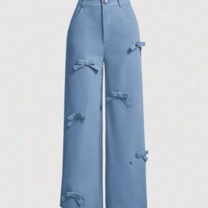 شلوار پاپیون بهاری | spring bow pants