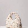 کیف حصیری گل‌دار طرح‌باز |  Hollow Floral Woven Bag