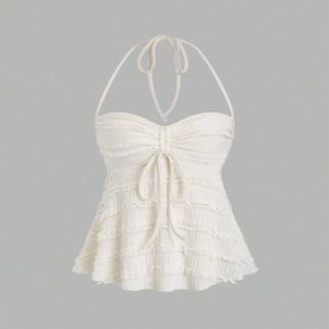 کراپ تاپ پشت باز | Blackless Tank Top