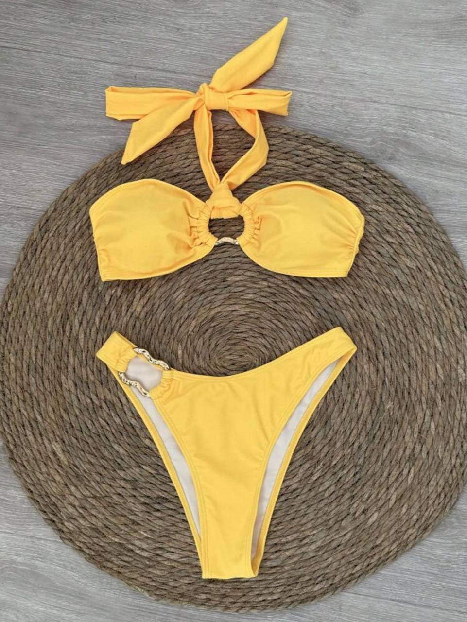 halter yellow